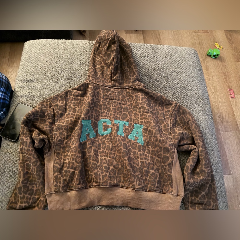 ACTA Leopard Fleece Zip Up L/XL